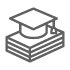 양질의 교육제공 아이콘